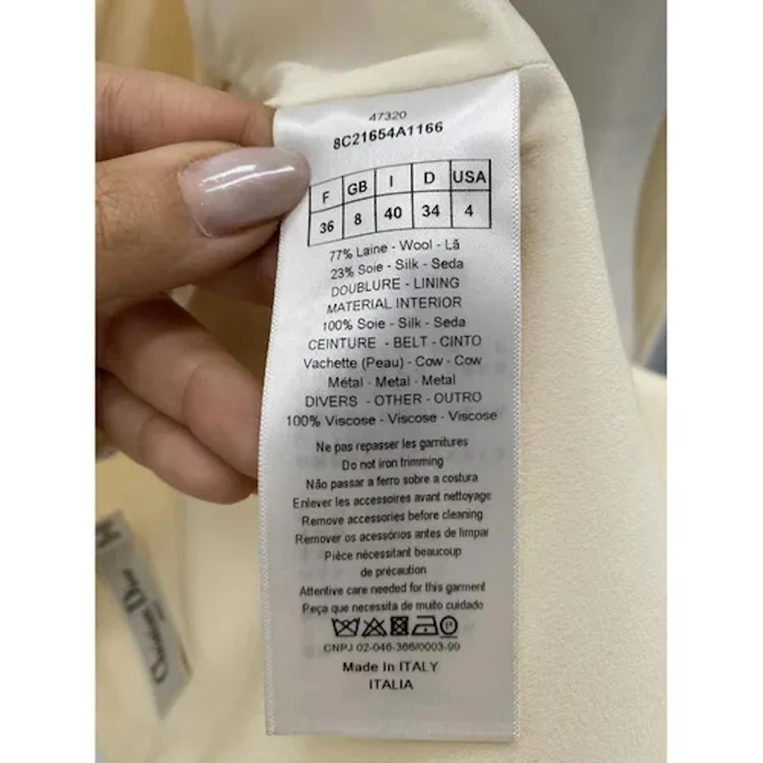 Robes DIOR T.fr 36 Wool Écru 5 Robes DIOR T.fr 36 Wool Écru – Image 5