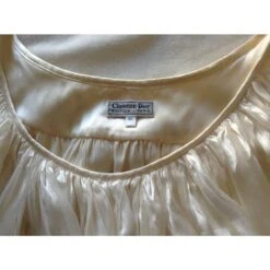 Chemise De Nuit Christian Dior Blanc 7 Chemise De Nuit Christian Dior Blanc -Outlet Élégance DIOR 9421 3