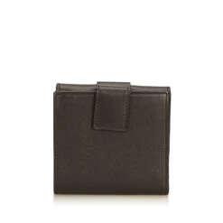 Dior Petit Portefeuille En Cuir Marron Marron Foncé 9 Dior Petit Portefeuille En Cuir Marron Marron Foncé -Outlet Élégance DIOR 99075 3