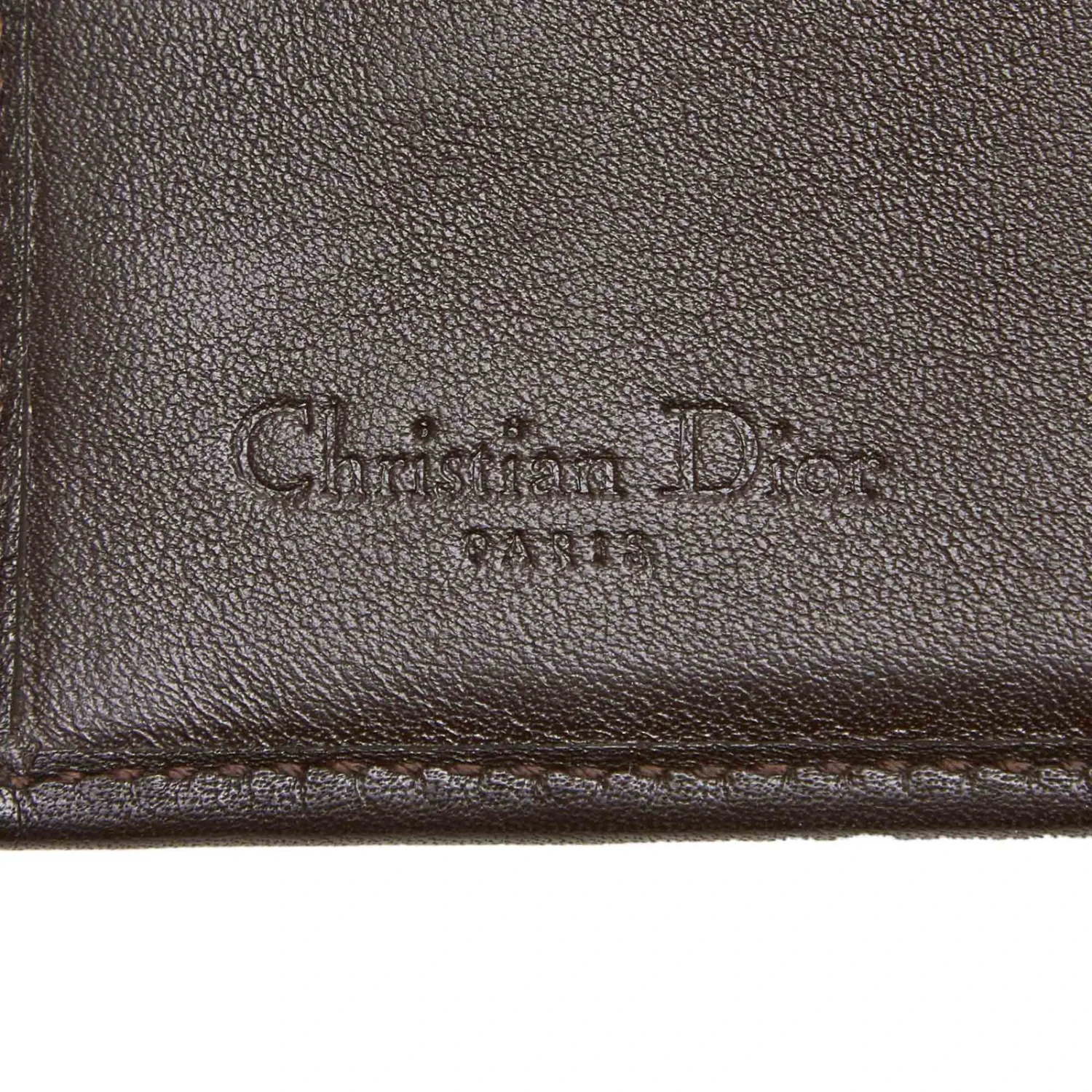 Dior Petit Portefeuille En Cuir Marron Marron Foncé 5 Dior Petit Portefeuille En Cuir Marron Marron Foncé – Image 5
