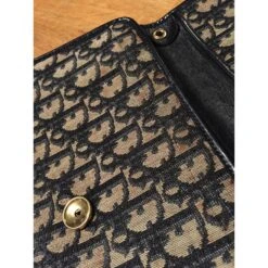 Christian Dior Pochette, Trousse à Fermoir Pression. Bleu -Outlet Élégance DIOR 9993 5