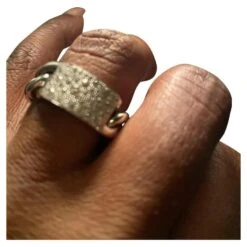 Grand Modèle Gourmette Dior Blanc