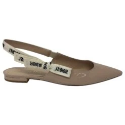 Ballerine Dior J'adior Cuir Verni Couleur Beige Nude