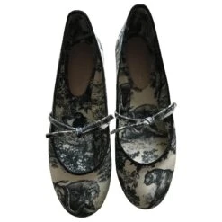 Christian Dior Ballerines Ballet-D Noir