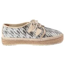 Baskets DIOR T.UE 39.5 Cuir De Vachette Argenté