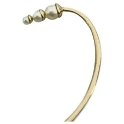 Dior Bijou D'oreille En Fausse Perle Doré