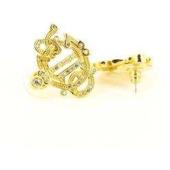 Boucle D'oreille En Or Christian Dior Doré