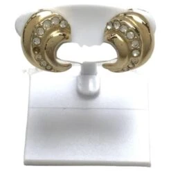 *Boucles D'oreilles Christian Dior Bijouterie Dorée