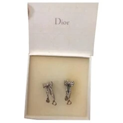 Clips Christian Dior Argenté
