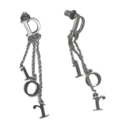 Dior Boucles D'oreilles Argenté