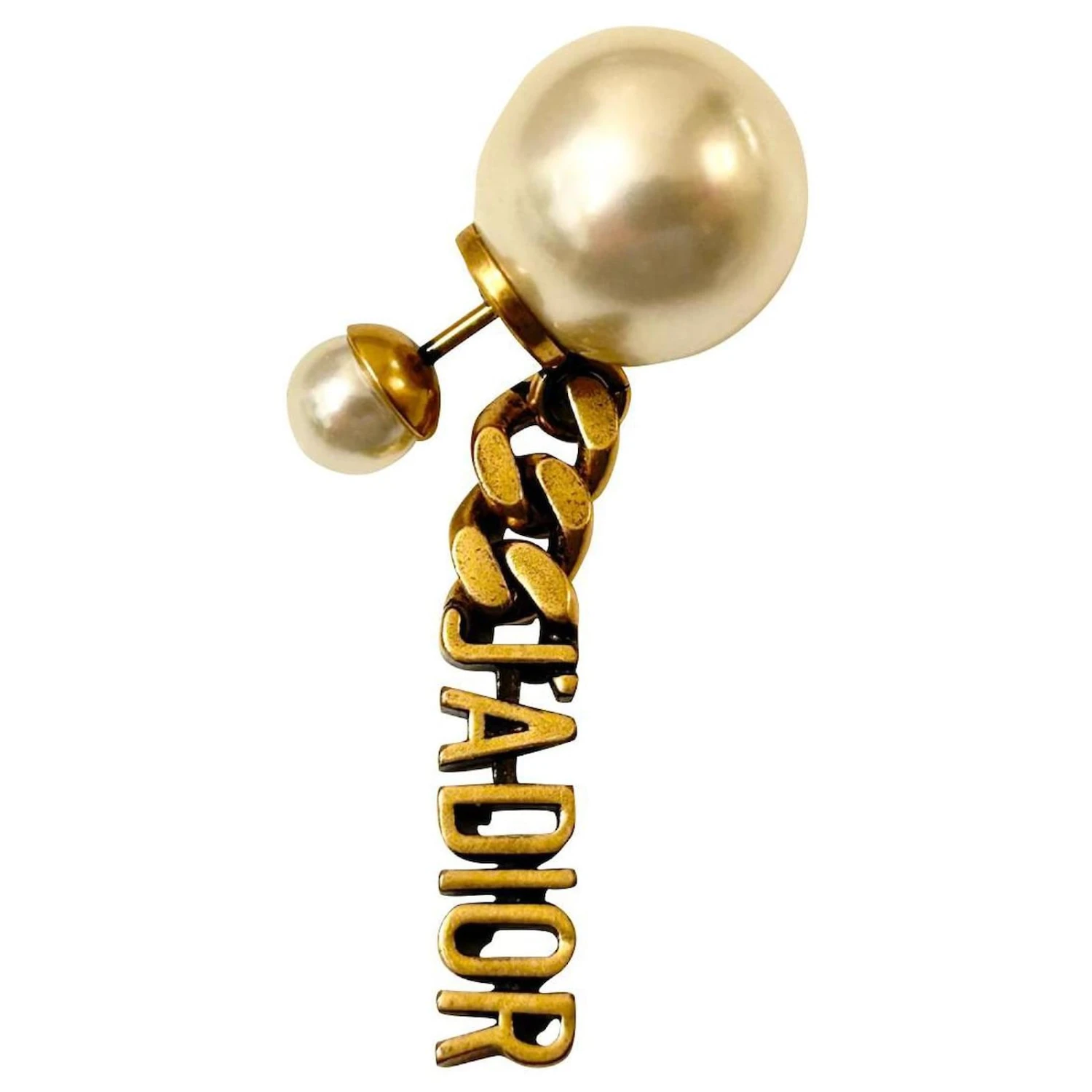 Dior Boucles D'oreilles Blanc 1 Dior Boucles D'oreilles Blanc