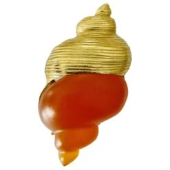 Christian Dior BROCHE CHRITIAN DIOR PARFUMS "DUNE" Doré Orange