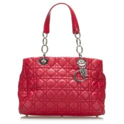 Cabas Lady Dior Soft Cannage Rouge Small Cannage