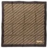 Foulard Vintage Dior En Monogramme Marron