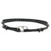 CEINTURE CHRISTIAN DIOR BOUCLE LOGO CD T85 EN CUIR NOIR CLOUTE STUDDED BELT