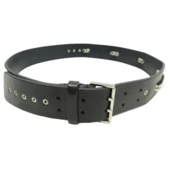 CEINTURE CHRISTIAN DIOR CHAINE 85 EN CUIR NOIR BLACK LEATHER CHAIN BELT