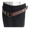 Christian Dior Ceinture Dior Tout En Cuir Marron Foncé