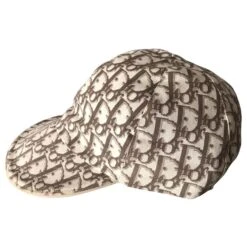 Casquette Dior Monogramme Blanc Beige