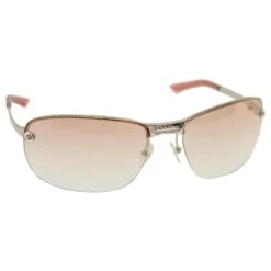 Christian Dior Lunettes De Soleil Argent Rose Auth Am2513g Argenté
