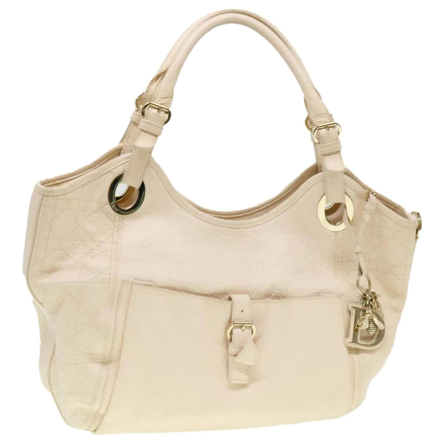 Christian Dior Sac Bandoulière Cuir Blanc 05-MA-1018 Auth Bs4523 1 Christian Dior Sac Bandoulière Cuir Blanc 05-MA-1018 Auth Bs4523