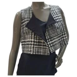 Christian Dior Top Laine Soie Sz 38 Multicolore