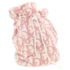Christian Dior Trotter Pochette Pile Blanc Rose Authentique360g