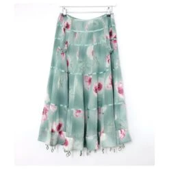 Christian Dior X Galliano AW03 Jupe à Finitions En Soie Vert