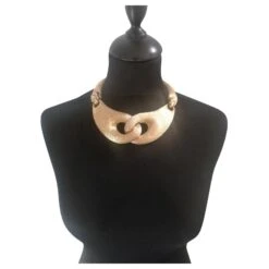 Christian Dior Collier Chaine Doré