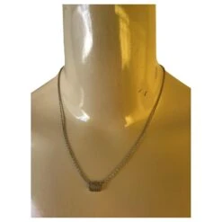 Collier Christian Dior Clair D Lune Argenté