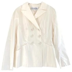 Dior Automne 2017 Veste Bar En Soie Papier Crème