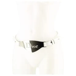 - Dior By John Galliano - Ceinture Maxi Dior Avec Logo Découpé Sur Hardwear Argenté