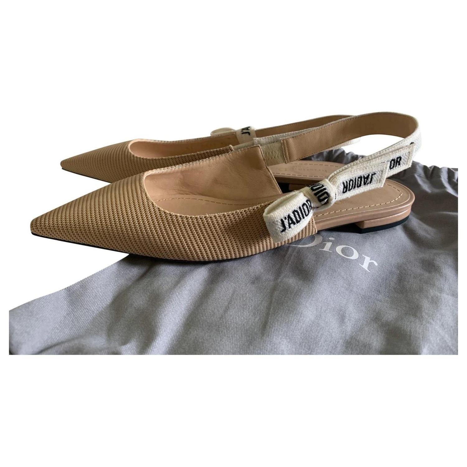 DIOR J'ADIOR BALLERINE BALLET FLATS NEW BEIGE MARQUE NEW 1 DIOR J'ADIOR BALLERINE BALLET FLATS NEW BEIGE MARQUE NEW