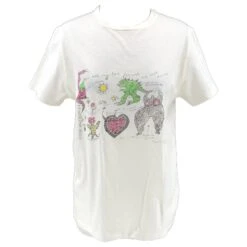 Dior T-shirt You Are My Love Forever And Ever And Ever En Coton Mélangé Blanc