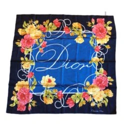 Foulard Christian Dior En Soie Multicolore