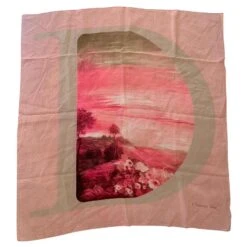 Foulard Vintage Christian Dior Rose