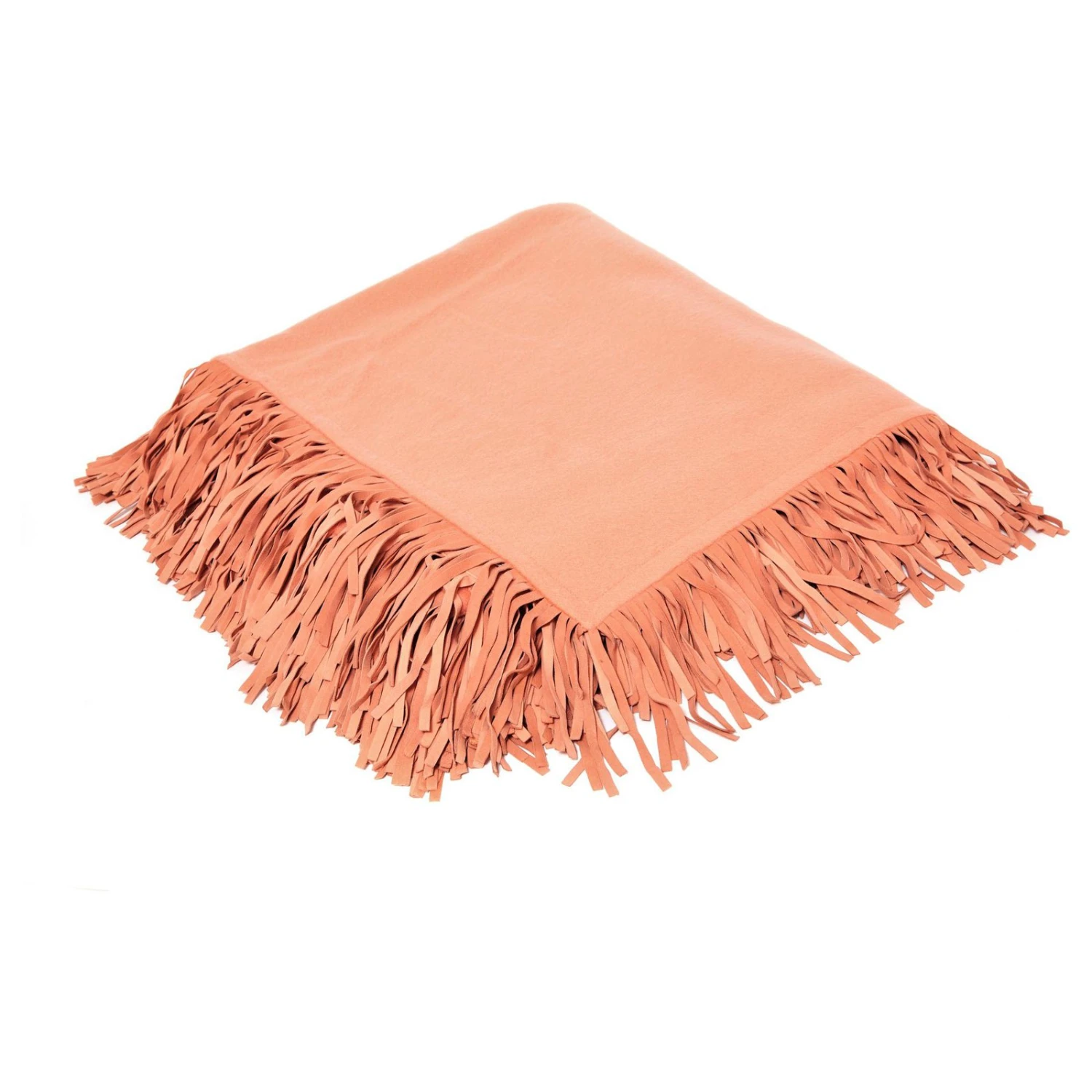 Christian Dior CASHMERE SUEDE SHAWL Orange 1 Christian Dior CASHMERE SUEDE SHAWL Orange