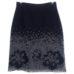 Jupe Coupe Laser Christian Dior X Simons Bleu Marine