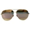 Christian Dior Lunettes De Soleil Aviateur Dior Split Or Doré