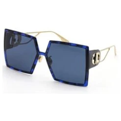 Christian Dior Lunettes De Soleil Bleu