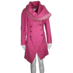 Christian Dior Manteau Col Vison