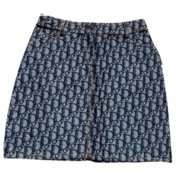 Mini-jupe Christian Dior Neuve Avec étiquette Bleu Bleu Marine