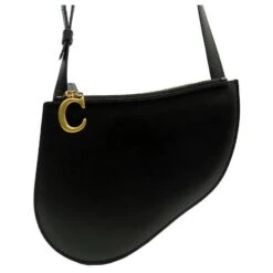 NEUF SAC A MAIN CHRISTIAN DIOR SADDLE TRIO EN CUIR NOIR BLACK HAND BAG NEW