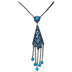 Christian Dior Clip Boucles D'oreilles Collier Ensemble Multicolore