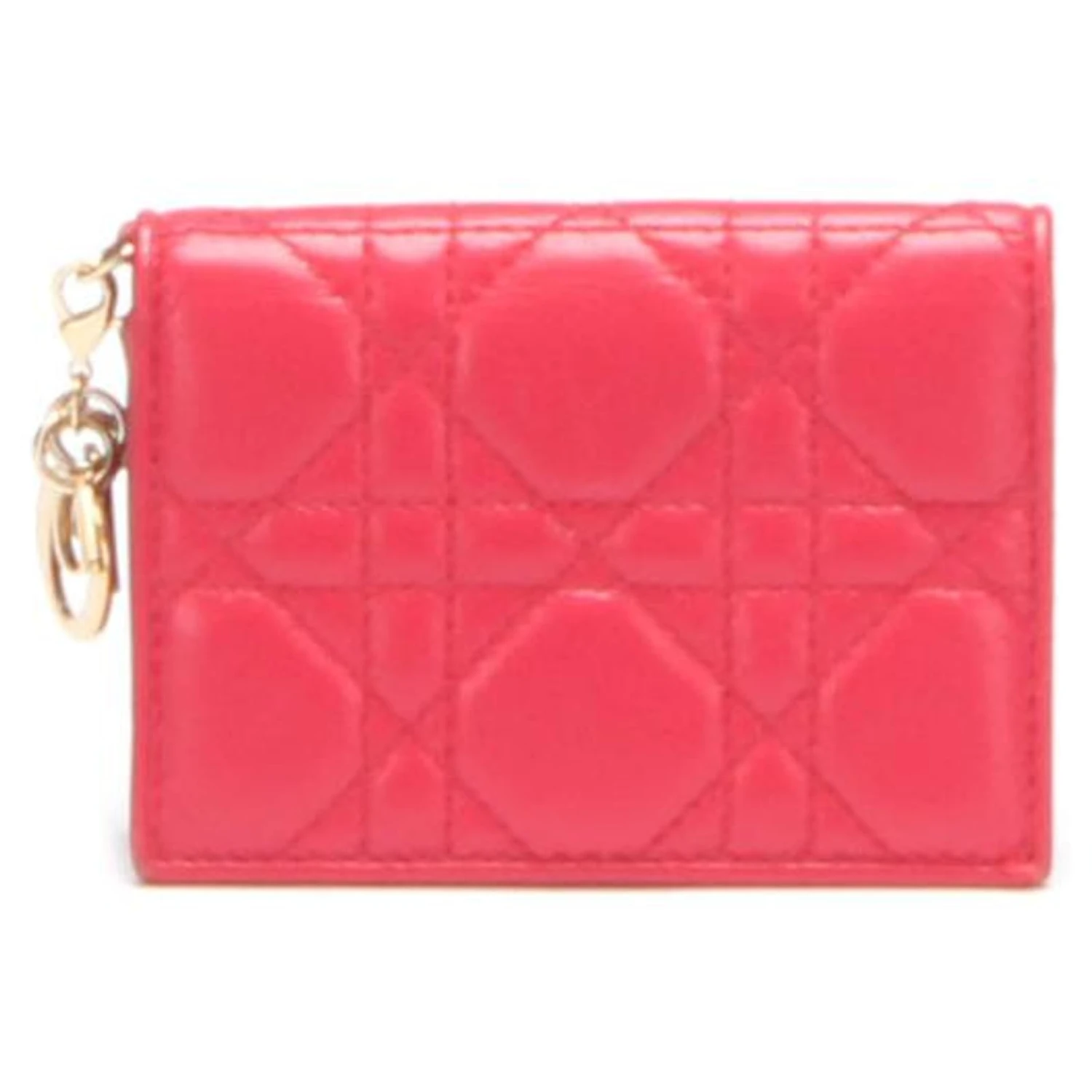 Dior Porte-cartes En Cuir Cannage Rouge 1 Dior Porte-cartes En Cuir Cannage Rouge