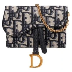 Selle Dior Pochette Nano Neuf Bleu