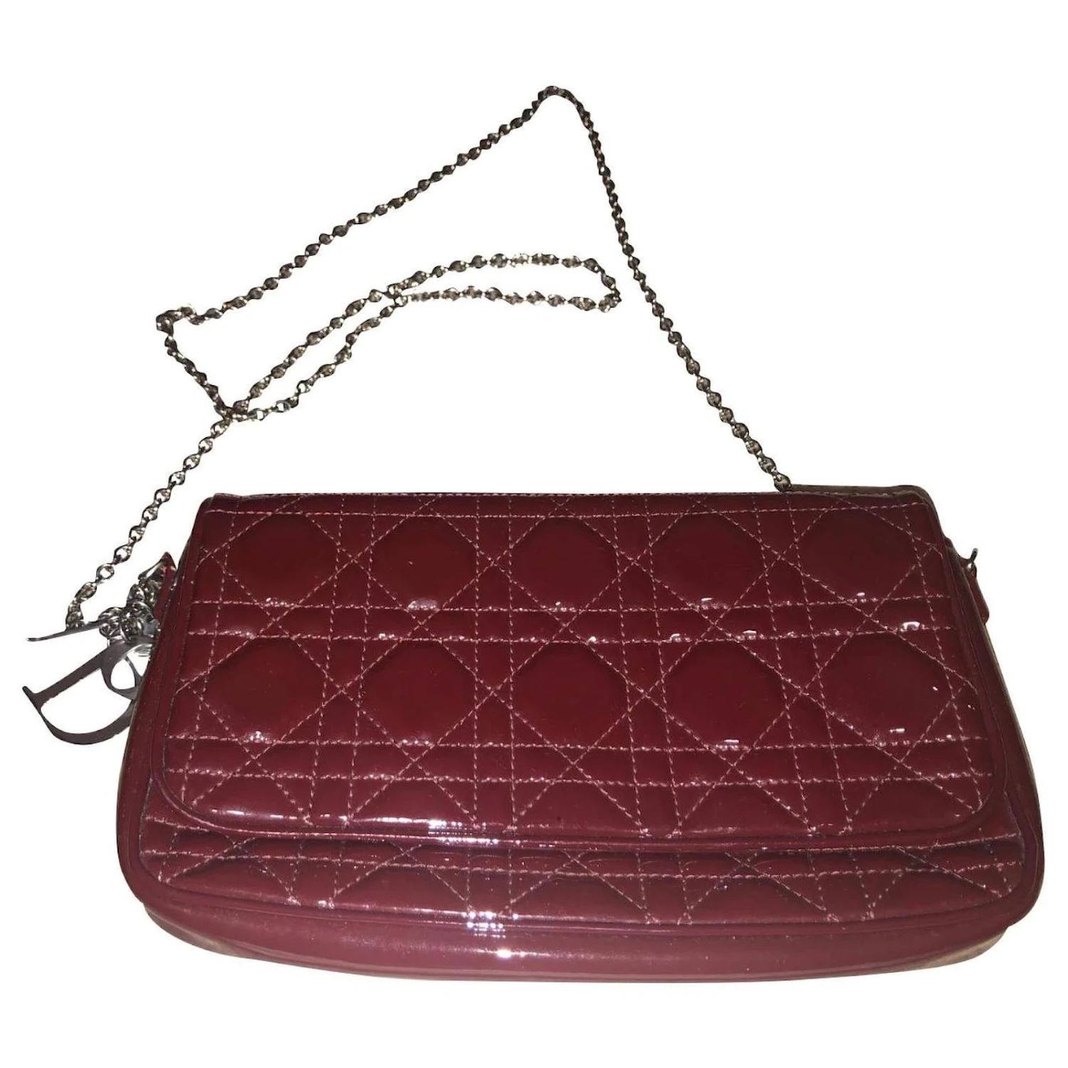Christian Dior Pochette Lady Dior Bordeaux 1 Christian Dior Pochette Lady Dior Bordeaux