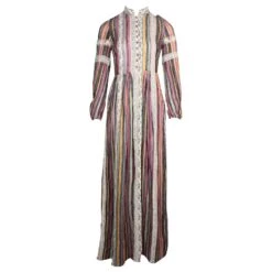 Dior PRINTEMPS ÉTÉ 2021 Robe Rayée Avec Boutons