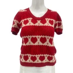 CHRISTIAN DIOR Maille T.fr 36 Wool Rouge