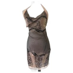 Dior Robes Noir Beige