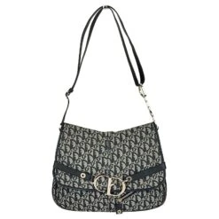 Sac Bandoulière Christian Dior Saddle Monogram Bleu